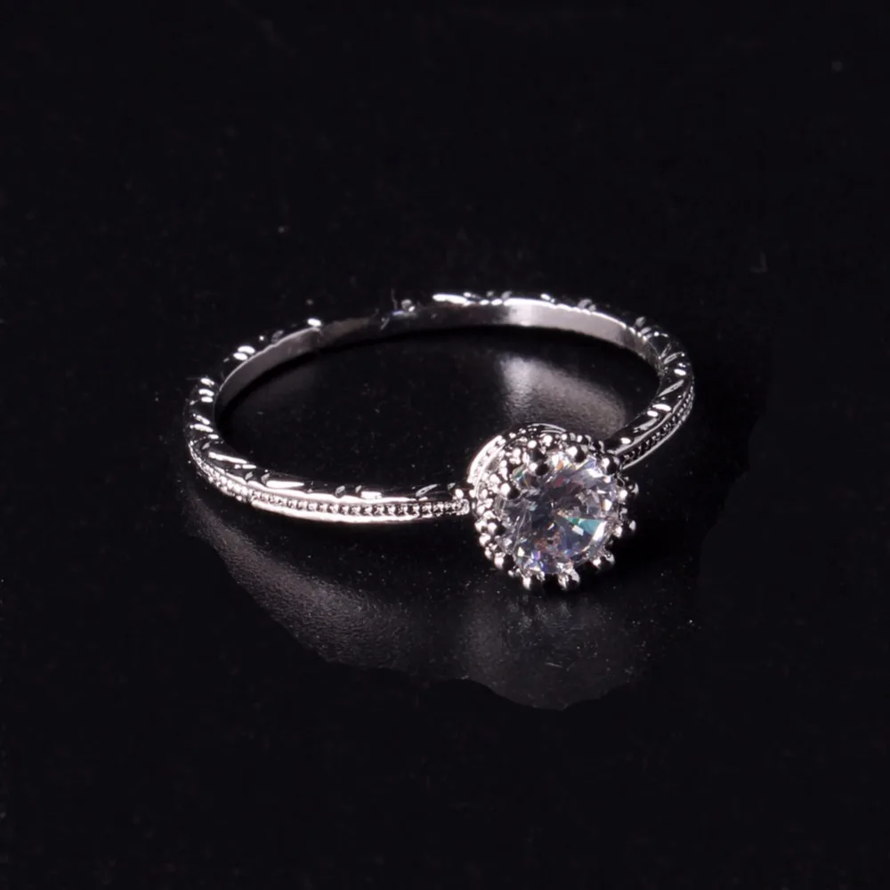 Друза женское модное ювелирное изделие обещание кольцо с зубцом стильное белое