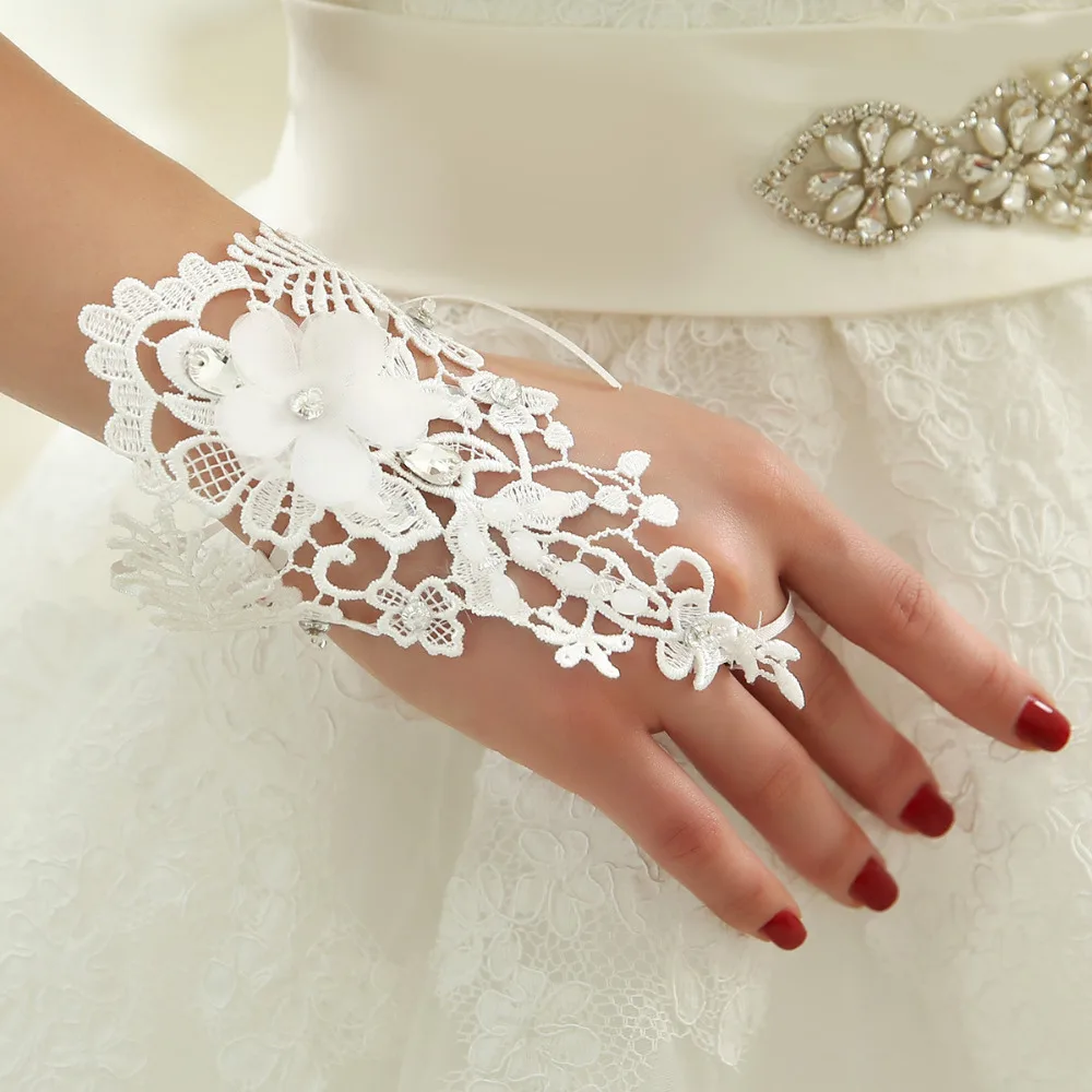 Kid children flower girl student short fingerless gloves dancing costume performance party 8-12 years old | Свадьбы и торжества