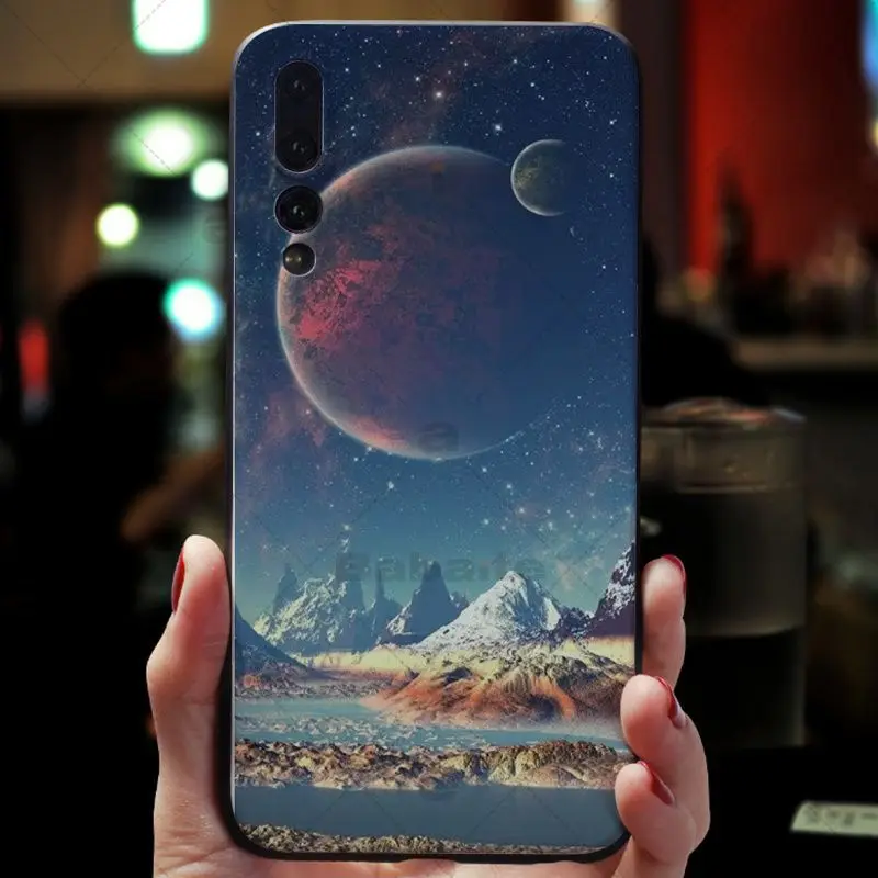 Мягкий силиконовый чехол Babaite sky Space planet sun Moon stars для Huawei Mate 10 P9 P10 P20 P20pro honor 9 V9 V10 |