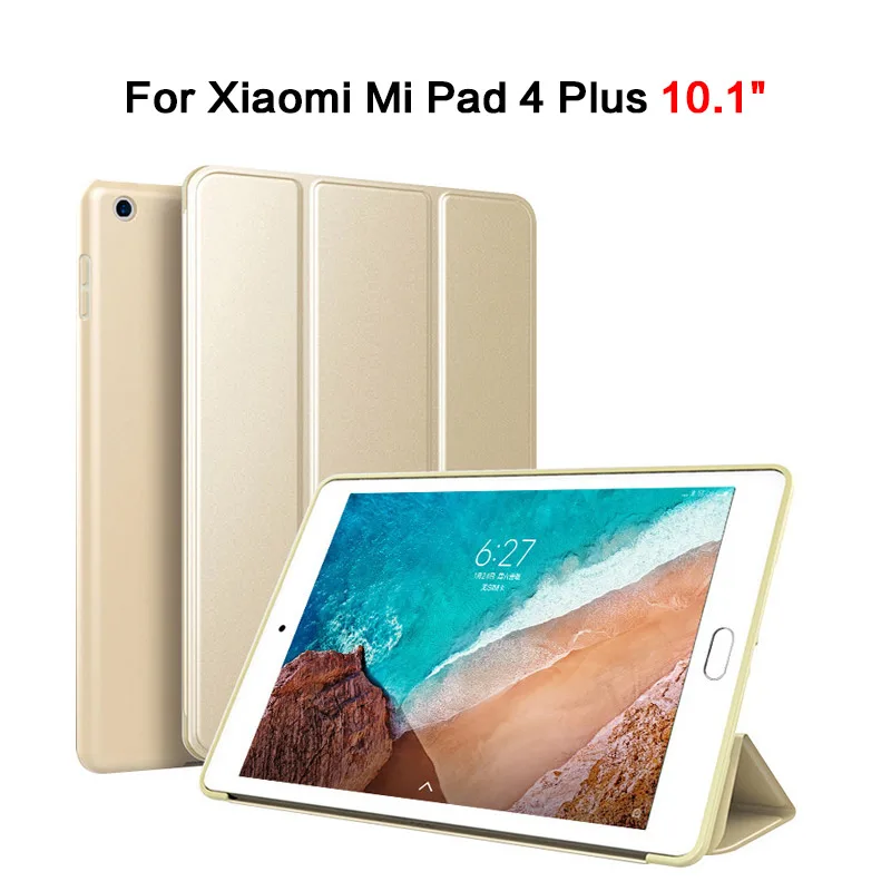 Для Xiaomi Mi Pad 4 Plus чехол 10 1 ''кожаный смарт с подставкой Жесткий Чехол для Tablet