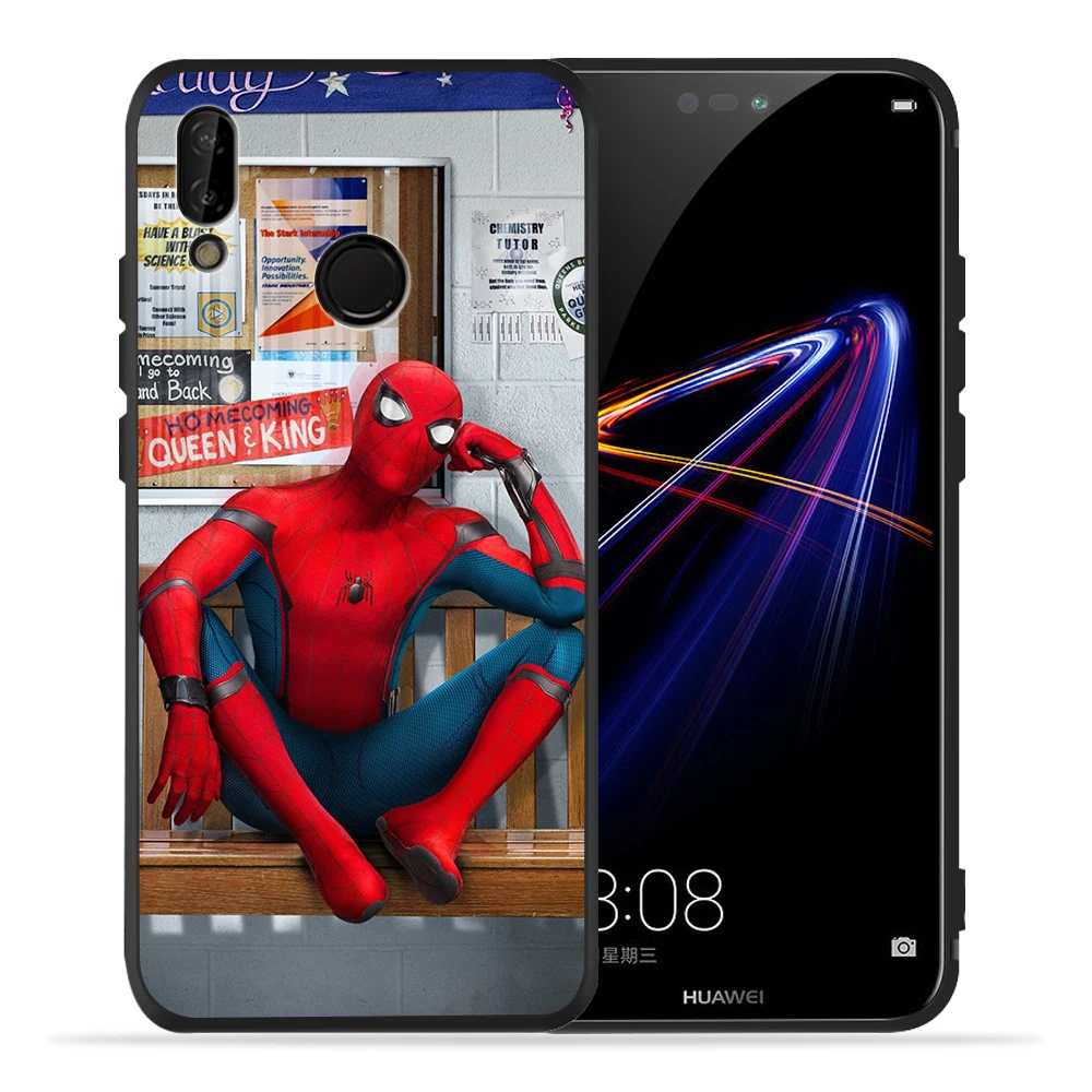 Чехол Марвел, Мстители, паук-герои в масках, для huawei P30 Pro для huawei p20 lite Коврики 20 X Honor 8 10 P Smart Etui Coque Мягкий силиконовый чехол