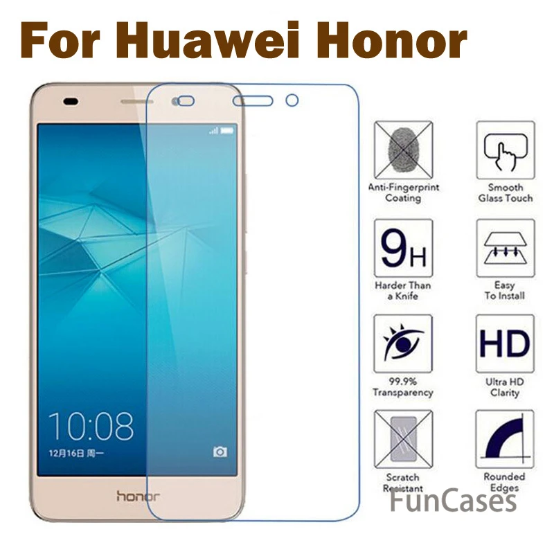 Премиум Закаленное стекло для Huawei Honor 5C 7 Plus 6 7i 4C 4X 3X 3C Защитная пленка экрана