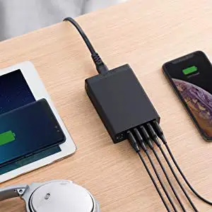 Anker USB настенное зарядное устройство 60 Вт 6 портов usb зарядная станция Мощность порт 6 Мульти USB зарядное устройство для iPhone iPad Galaxy LG htc и многое другое