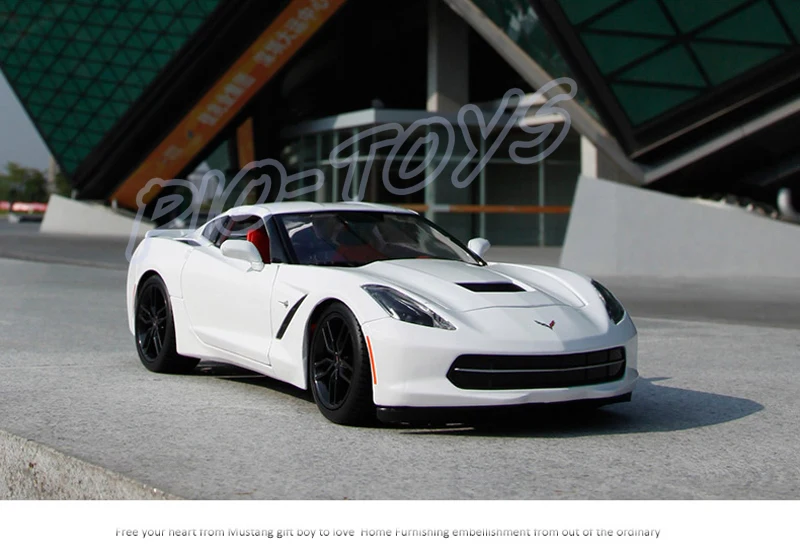 New Arrival Gift Corvette Z51 1/18 Large Racing Model Car Design Metal Vehicle Toys Openable Door Big Fan Collection Static | Игрушки и