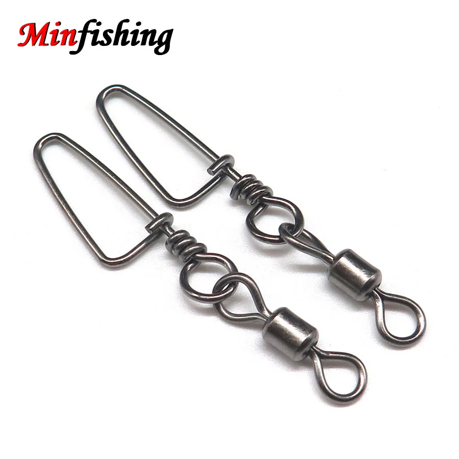 Minfishing 50 шт./лот рыболовный поворотный MS+ HX поворотный с оснастка Coastlock рыболовные аксессуары рыболовный крючок Разъем