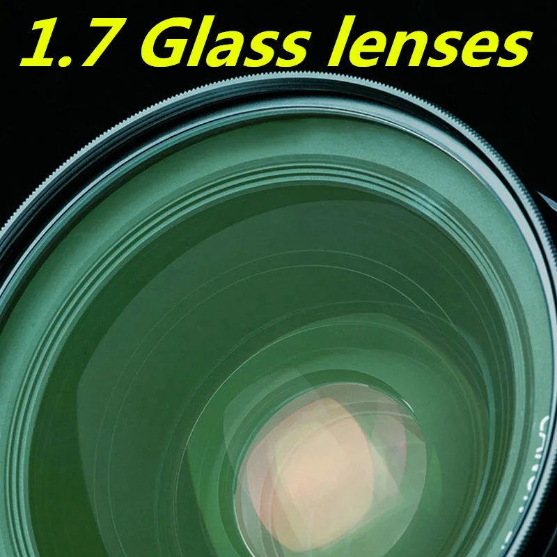 

Glass Lens 1.7 High Refraction Aspherical Lens High-definition Ultra-thin High Myopia Prescription Left and Right Eyes 2 Lenses