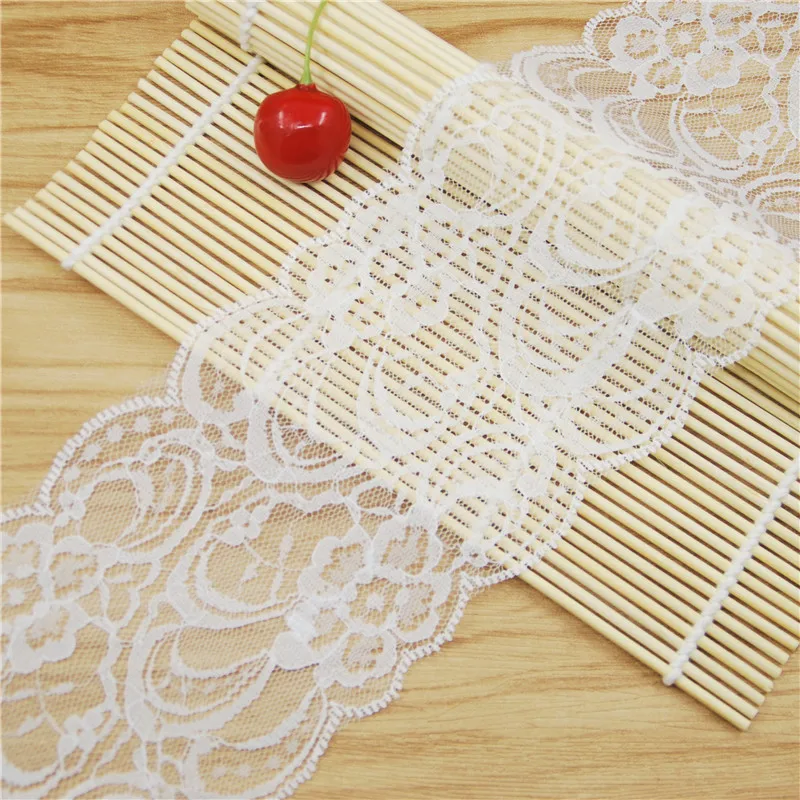 Кружевная отделка из полиэстера 90 мм белые тканевые аксессуары для шитья ткань