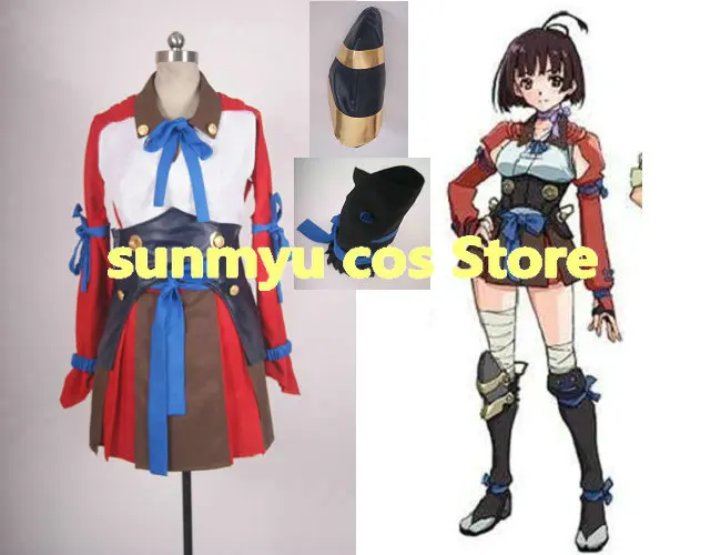 Обувь для косплея мумэй из аниме кабанери Железной Крепости (Koutetsujou no KABANERI ayame