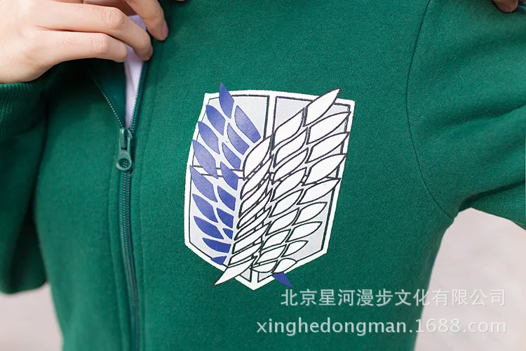 

Attack On Titan Eren Hoodies Halloween Legion Cosplay Costume Shingeki No Kyojin Investigation Soldier Jacket Coat Plus Size