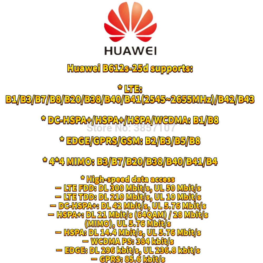 Разблокированный huawei B612 B612s-25d маршрутизатор 4G LTE Cat.6 300Mbs CPE маршрутизатор 4G беспроводной маршрутизатор+ 2 шт антенна PK B525 E5186