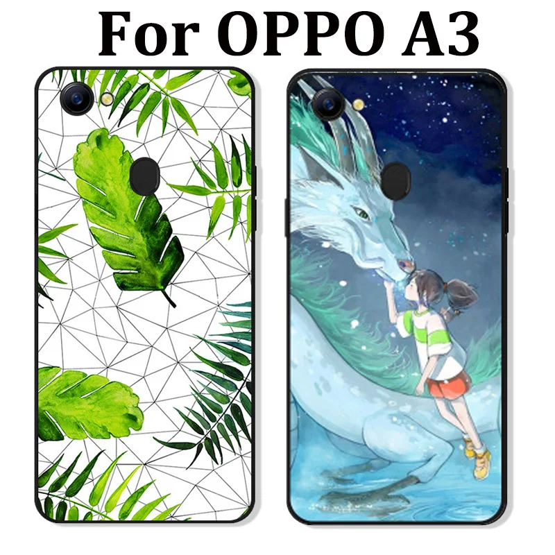 Чехол для OPPO A3 милый мультяшный Мягкий силиконовый чехол OPPOA3 телефона A 3 защитный