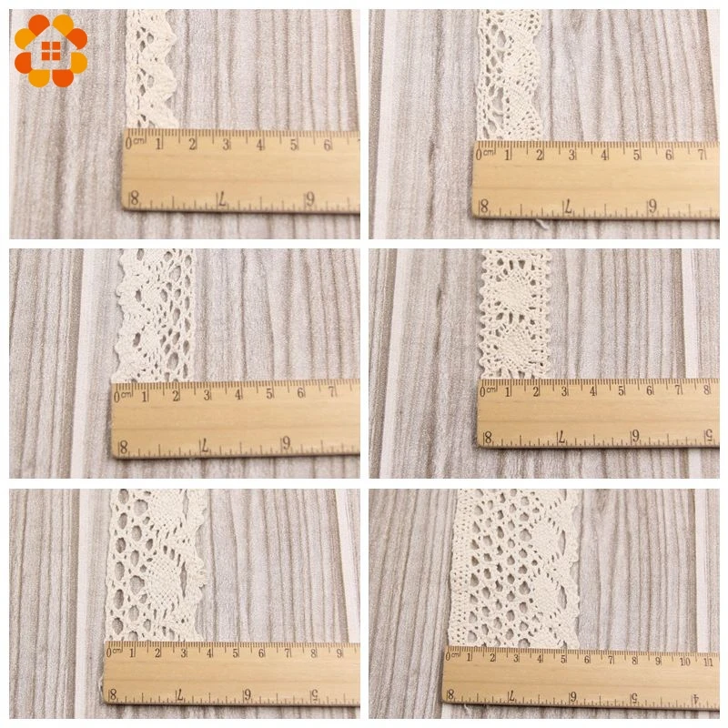 Новинка 4 м/лот хлопковый материал с кружевной лентой для шитья дома 5 размеров