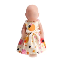 doll clothes yellow printed evening dress has many styles fit 43 cm baby dolls and 18 inch girl dolls f207