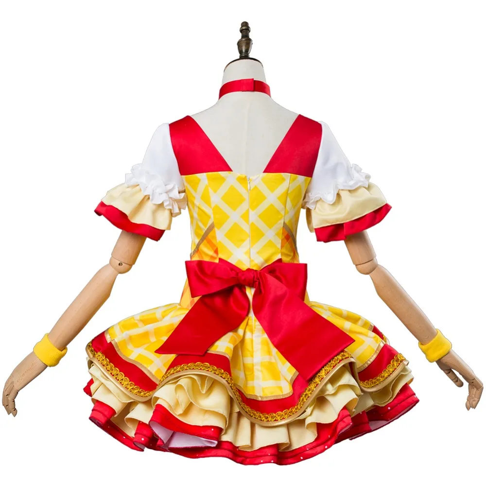Love Live! Костюм для косплея Рин хошидора цветочный букет платье Ver. костюм кимоно