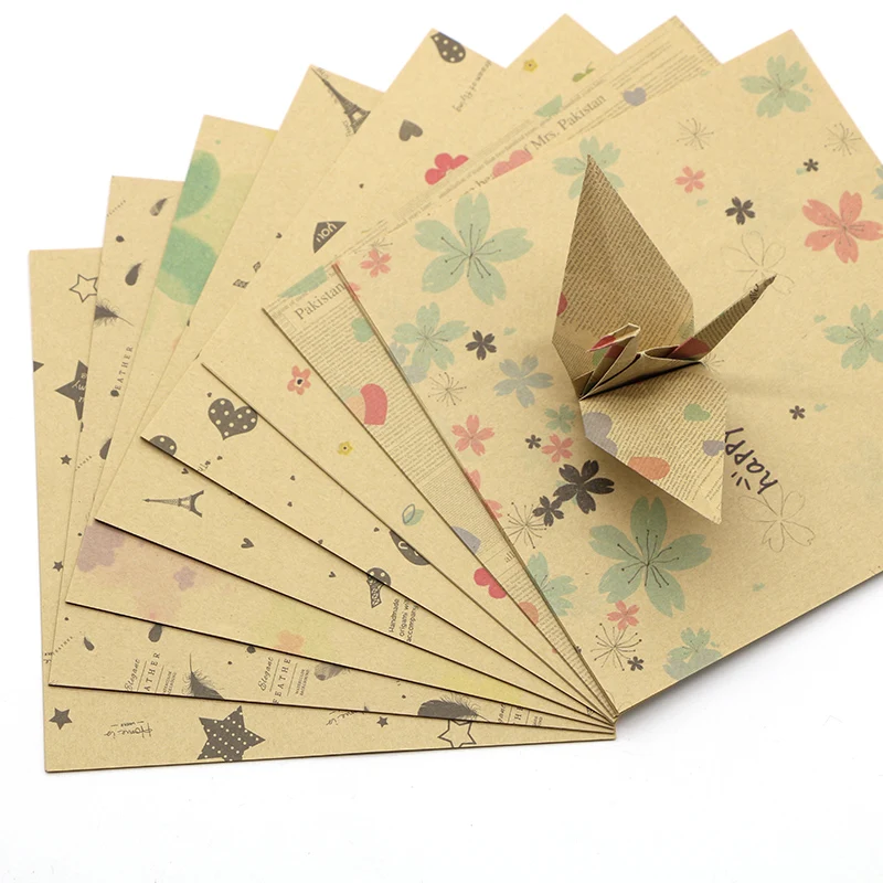 vintage flower origami paper 14.5x14.5cm 72sheets kids craft scrapbooking decorative floral papers | Дом и сад