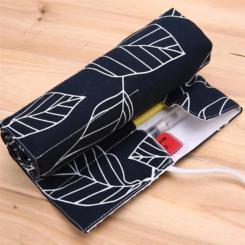 

36/48/72 Hole school student color pencil case men and women general canvas pencil bag Creative features free shopping