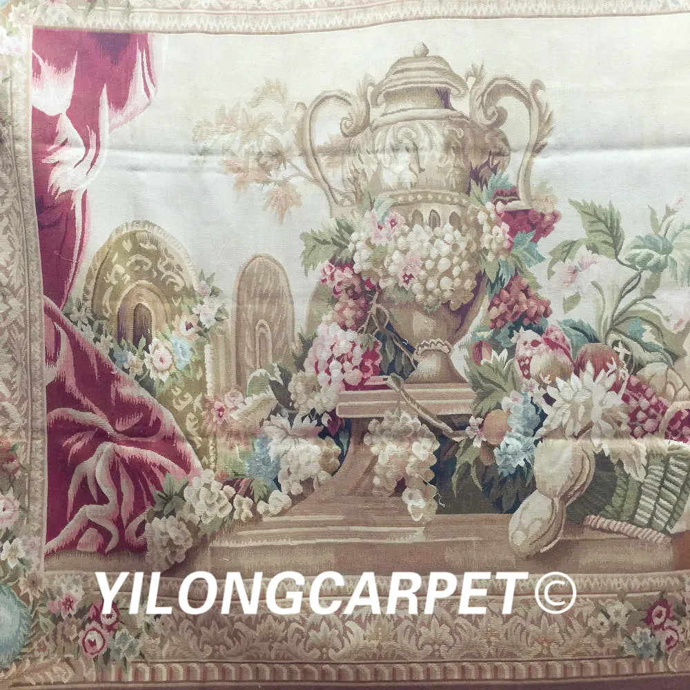 Yilong 5 2 'x 6' Гобеленовая Картина гобелен из чистой шерсти ручной работы Aubusson