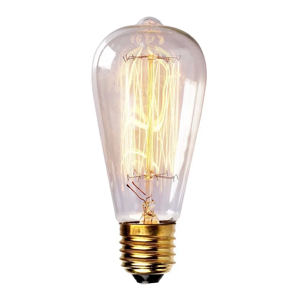 

Vintage Edison bulb ST64 incandescent light bulb E27 60W 110/220V decorative light bulb filament bulb lighting tubes Edison