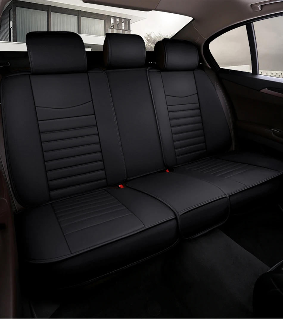 KADULEE кожаный чехол автокресла для mitsubishi pajero 4 2 sport outlander xl asx аксессуары lancer Чехлы для сидения автомобиля авто