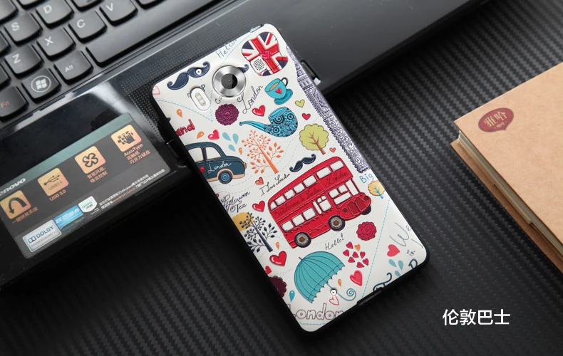 For Nokia lumia 950 Coque Phone Bag Cover Cases Silicone Luxury 3D Relief Print Pattern Soft Back |