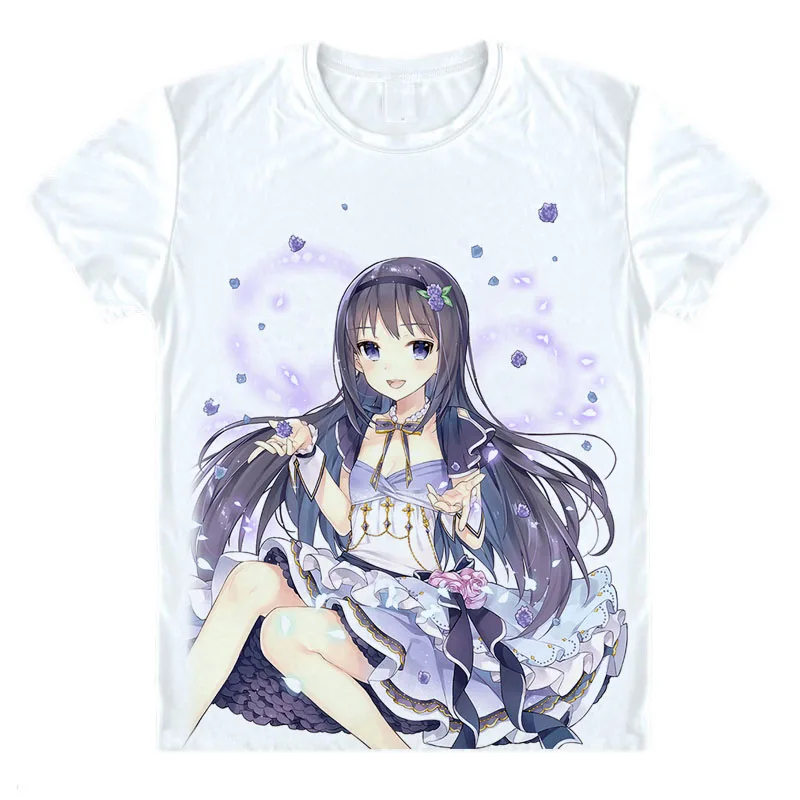 20 Аниме puella magi madoka magica футболка sayaka Kaname Madoka Akemi Homura Волшебная футболка с ведьмой Милая футболка подарок футболка - Цвет: 20