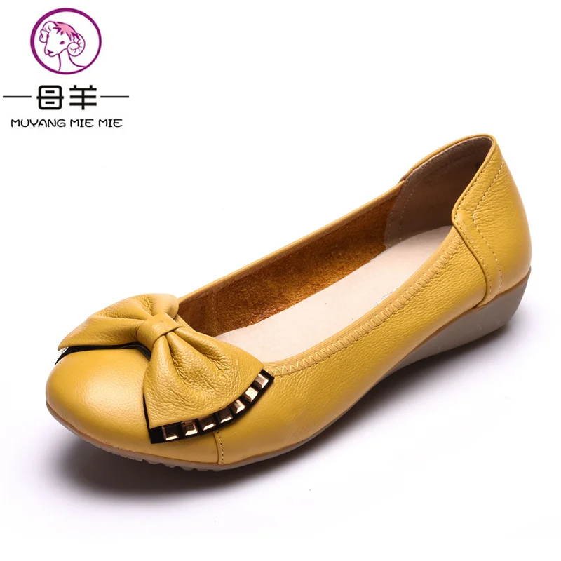 Женские балетки на плоской подошве из натуральной кожи размеры 34-43 | Обувь