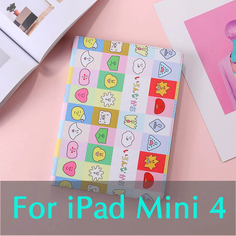 Чехлы для iPad Pro 9,7 Pro 10,5 Mini 4 3 2 1 противоударный милый мультяшный защитный Тоторо Модный чехол держатель Подставка для планшета ST17 - Цвет: Face mini4