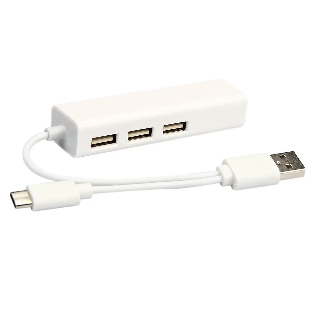 Адаптер питания CARPRIE usb хаб 3 1 Type C + Usb 2 0 на RJ45 Lan Сетевой кабель порта Hub для Win 8