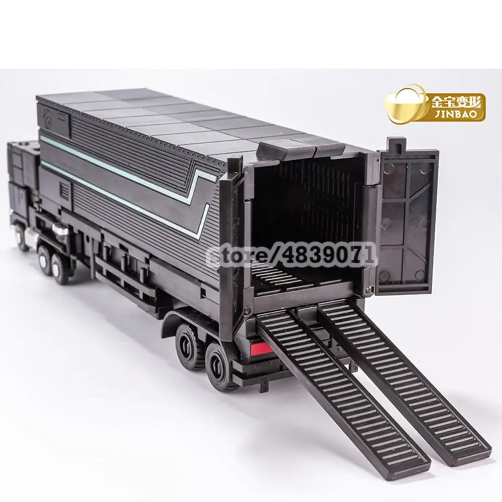 Jinbao Робот мини черный Nemesis Prime OP Commander MPP10 трансформация с трейлером ролик Летающий рюкзак фигурка игрушки