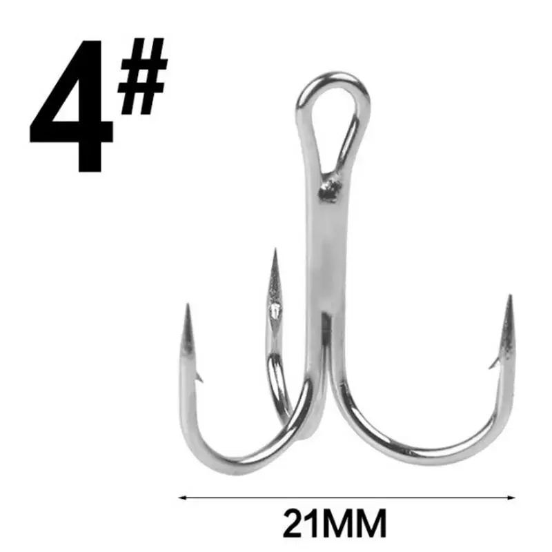 2 Приманка С рыболовным крючком 2#4#6#8# тройные Крючки красный никель черный никель белые никелевые Высокоуглеродистая сталь 20 шт./кор. тройные Крючки - Цвет: 2