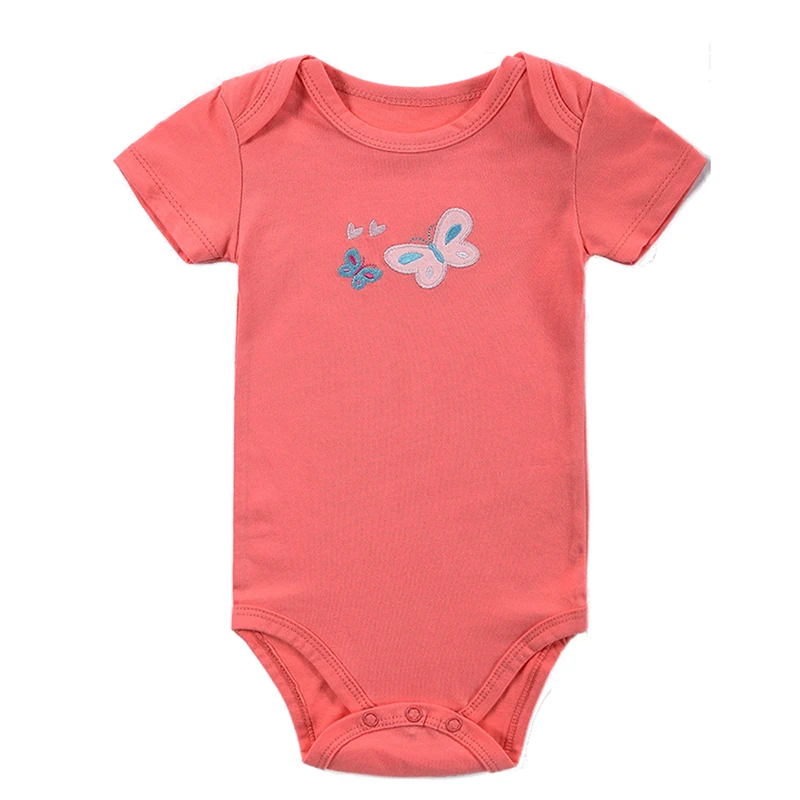 2017 хлопковый комбинезон с короткими рукавами для маленьких мальчиков и девочек 3