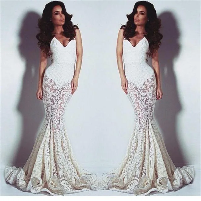 Vestido де феста Кружева Аппликации Бальные Платья 2017 Рукавов Милая Русалка