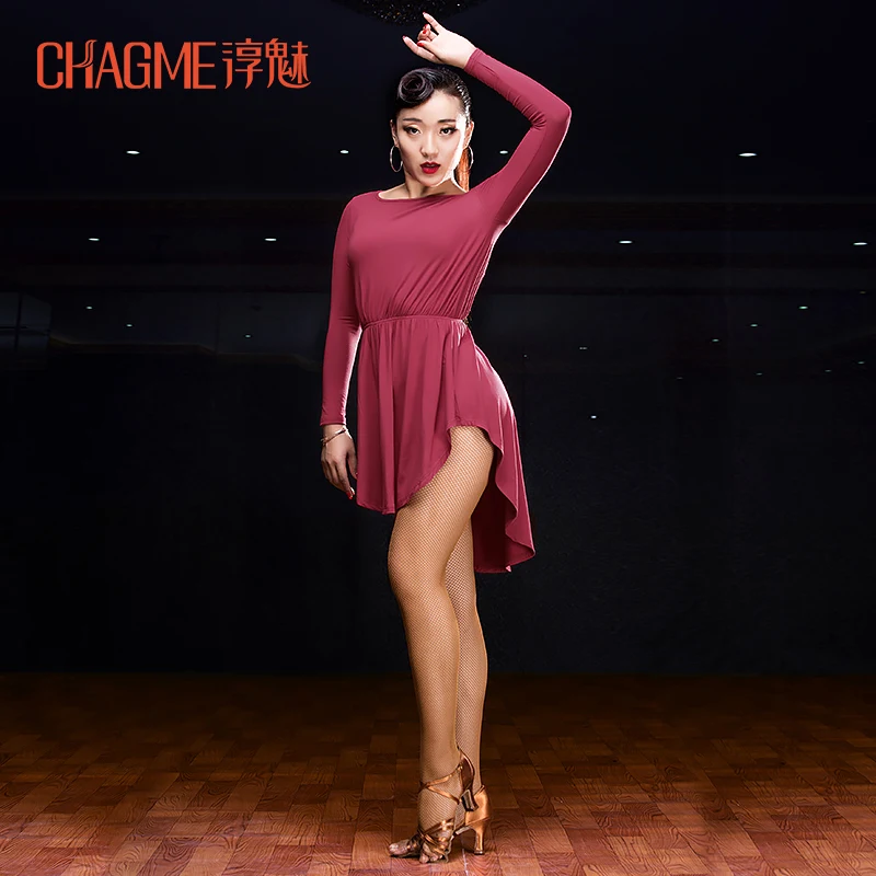 Latin dance skirt female adult dress black show clothing M3123 | Тематическая одежда и униформа