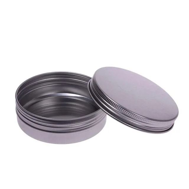 

100ML Makeup Aluminium Jar Tin Pot Nail Art Lip Gloss Empty Cosmetic Containers Screw Thread .size:83*25mm