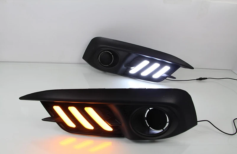 2 шт. для Honda Civic 10th 2016 2017 2018 светодиодный DRL дневные ходовые огни аксессуары с