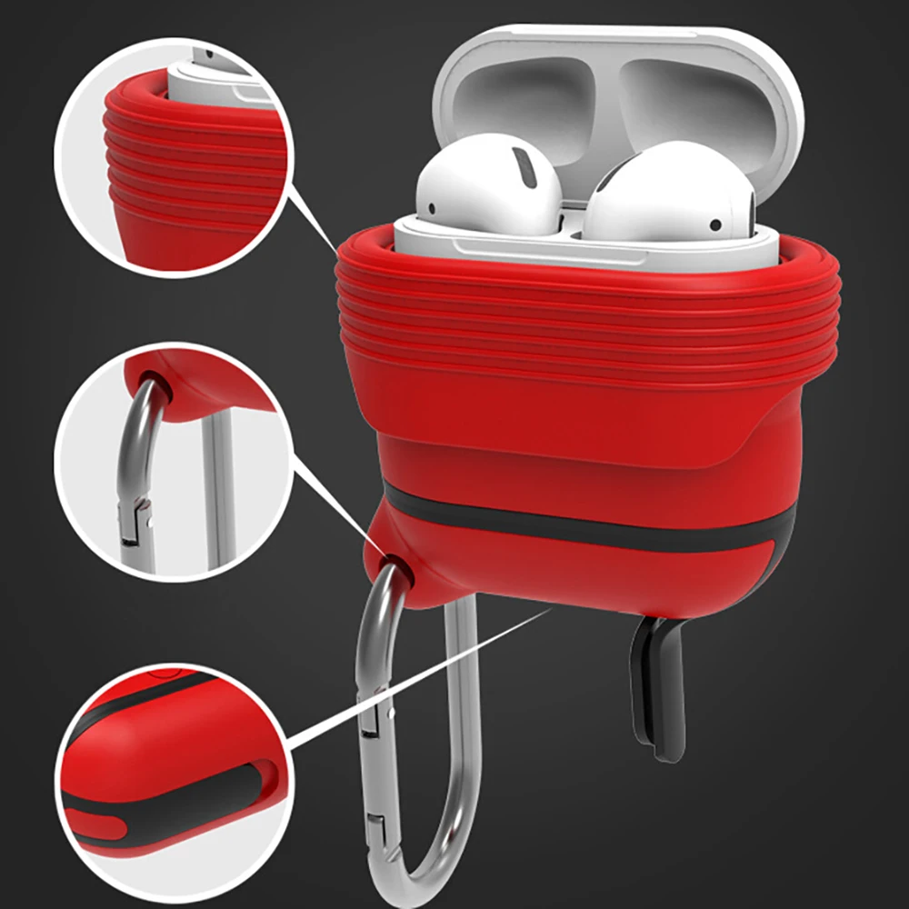 Новый Для Apple AirPods силиконовый чехол водонепроницаемый амортизационный с анти