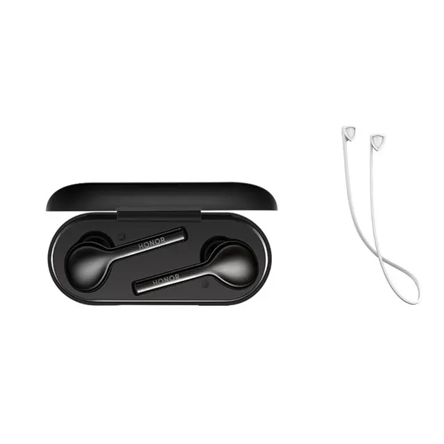 Black add white rope Оригинальная Беспроводная стереогарнитура huawei Honor FlyPods Lite ENC IP54, водонепроницаемая, автоматическая пауза, управление зарядкой Bluetooth 4,2 - Цвет: Black add white rope