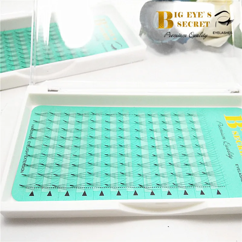 Большой Глаз секрет 4D короткие вентиляторы ресницы наращивание ресниц