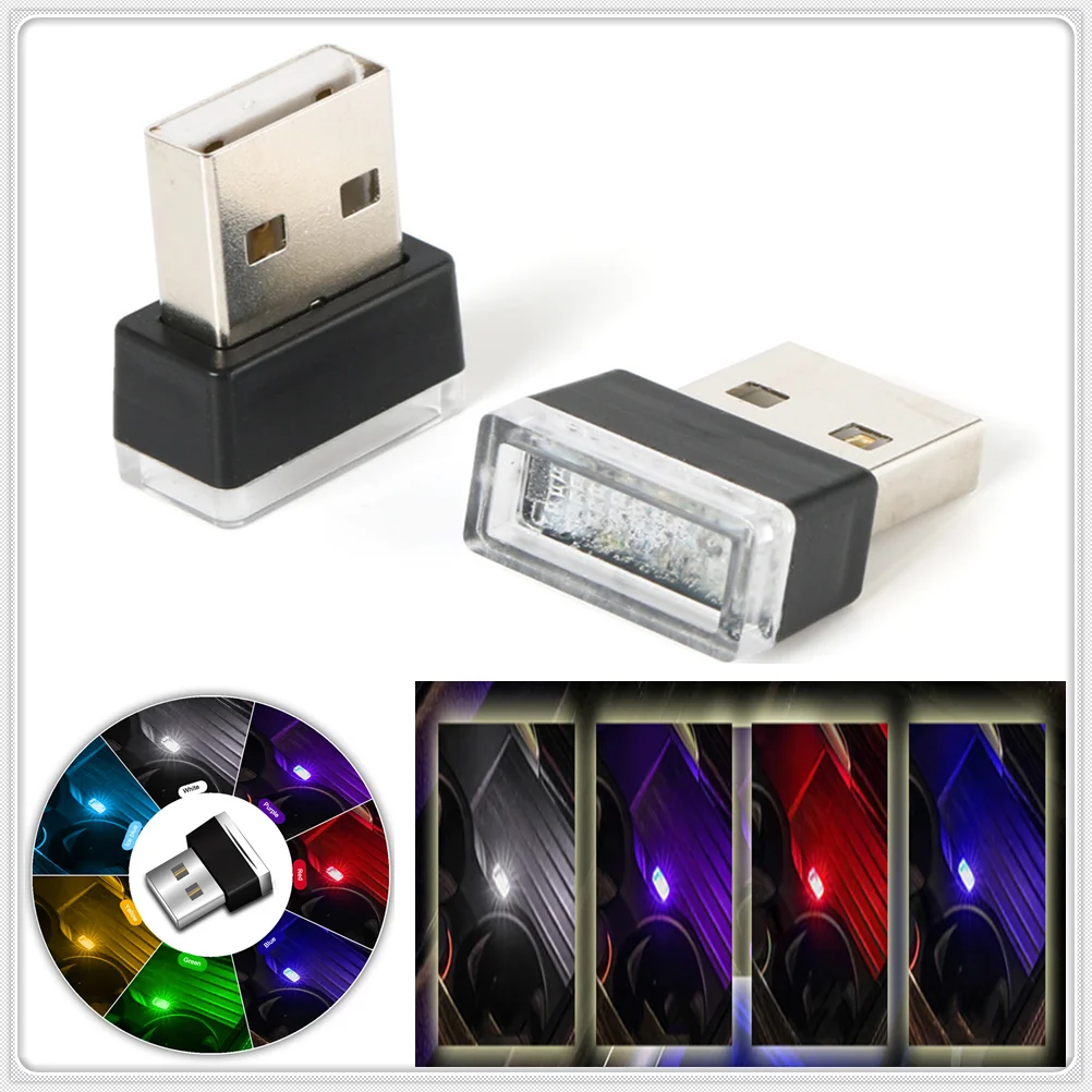 USB атмосферный свет для салона автомобиля декоративная лампа Mitsubishi eclipse lancer evo galant