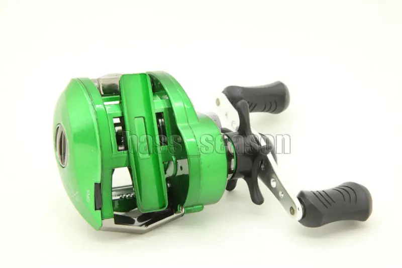 Зеленая рыболовная Катушка Для Правшей 7 шарикоподшипников 6 3: 1 катушка для