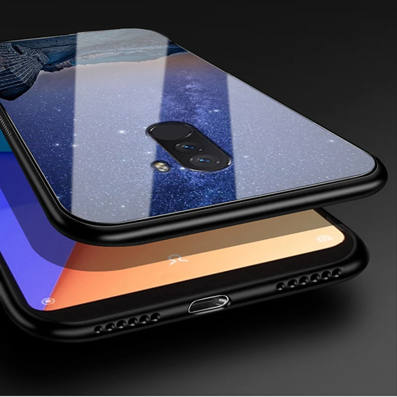 Для Xiaomi Pocophone F1 чехол для Poco Чехол из закаленного стекла телефона глобальная