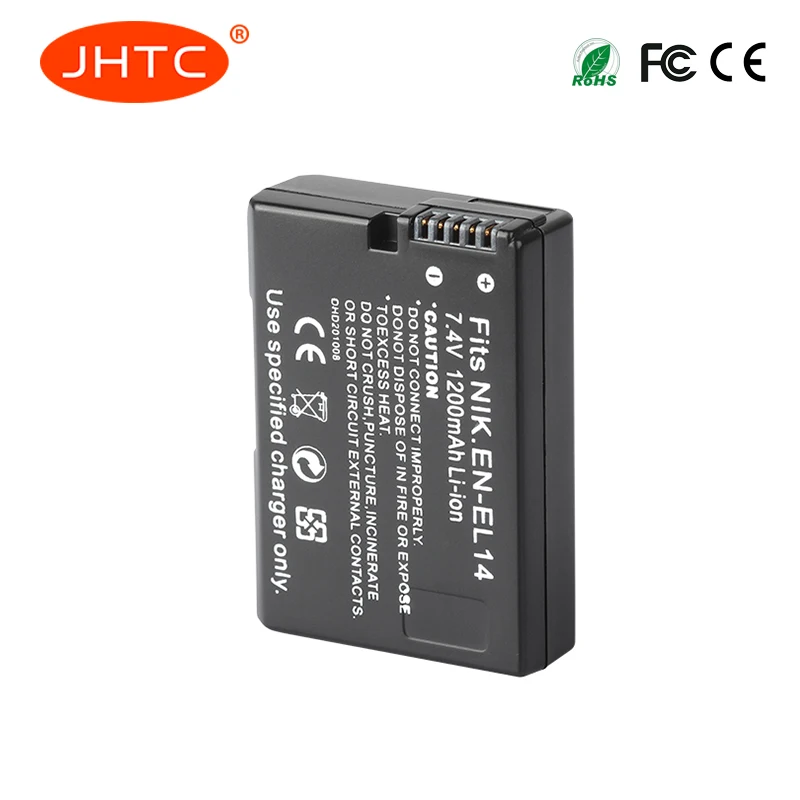 1X EN-EL14 EN-EL14a ENEL14 EL14 1200 мАч Батарея для Nikon P7800 P7700 P7100 P7000 D5500 d5300 D5200 D3200 D3300 D5100 D3100 Df. |