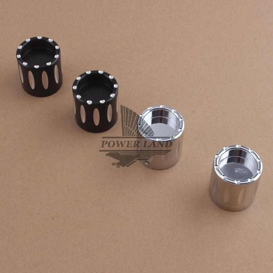 Комплект черных алюминиевых глубоких кромок для передней оси 2 пары колпачков и