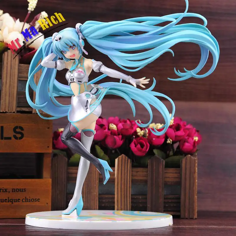 Япония Аниме Новый Hatsune Miku Racing Girl 1/8 Масштаб ПВХ фигурка Коллекционная модель
