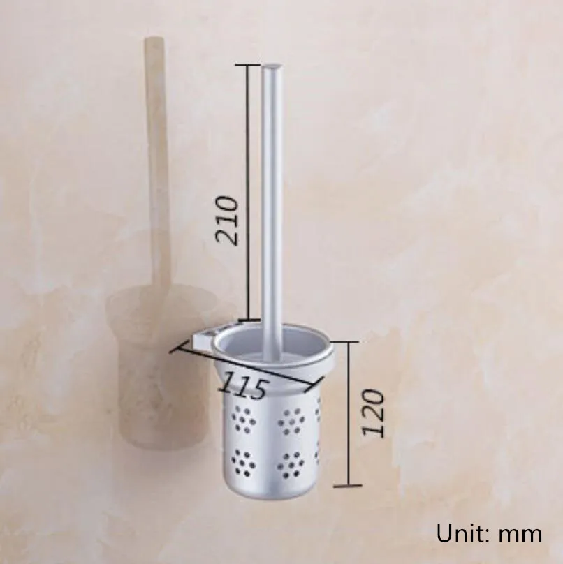 Креативная открытая алюминиевая дышащая чашка для туалетной щетки ABS ванной