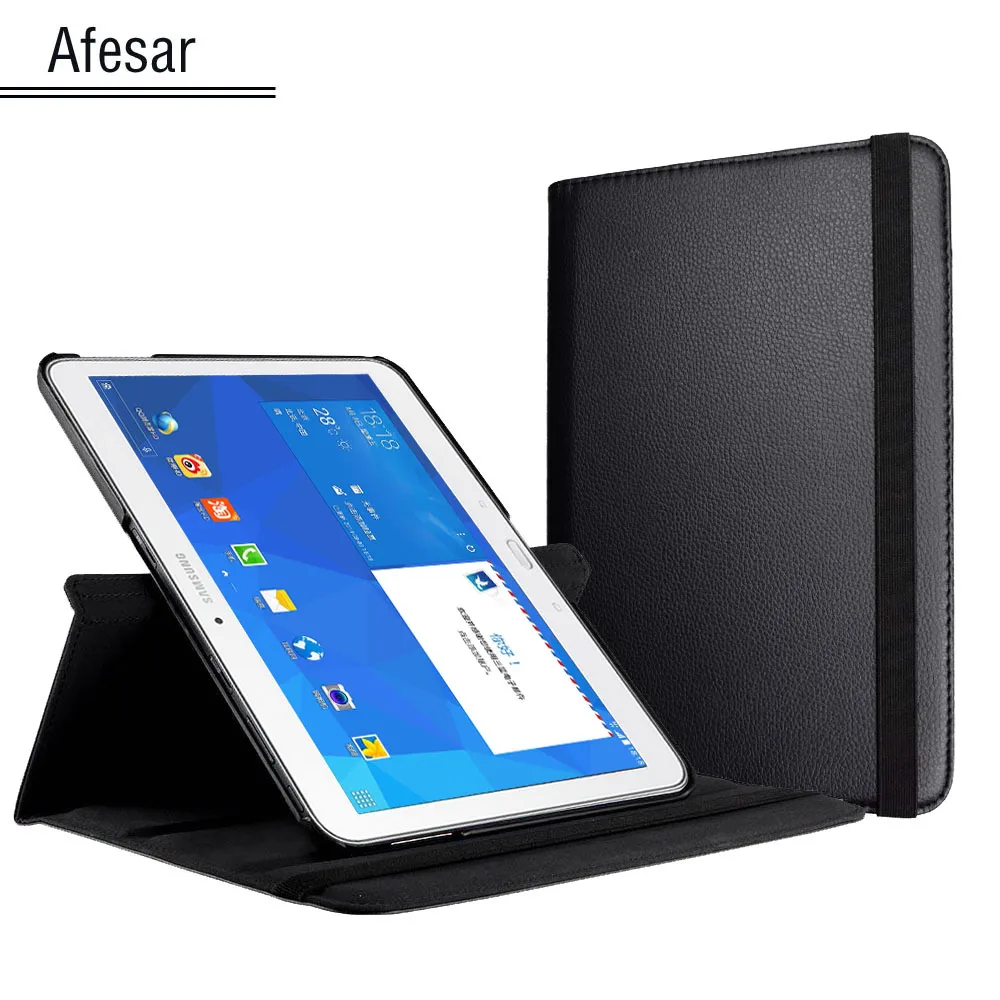 Вращающийся на 10 1 градусов смарт чехол из искусственной кожи для Samsung Galaxy Tab 4 360
