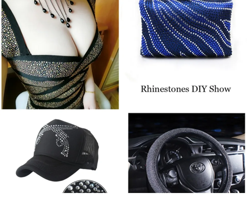 Кристаллы стеклянные бусины DMC SS6 SS10 SS16 SS20 SS30 клей-обратно стразы горячей фиксации одежды декоративные стразы для одежды