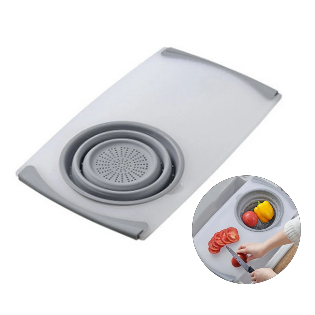 3 in 1 Household Drain Multi-Function creative Sink Cutting Board Chopping Block Storage Basket Kitchen Tool High quality | Дом и сад