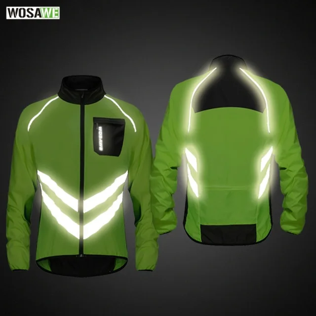 WOSAWE Mtb Зимняя одежда куртка Светоотражающая ветрозащитная утепленная для