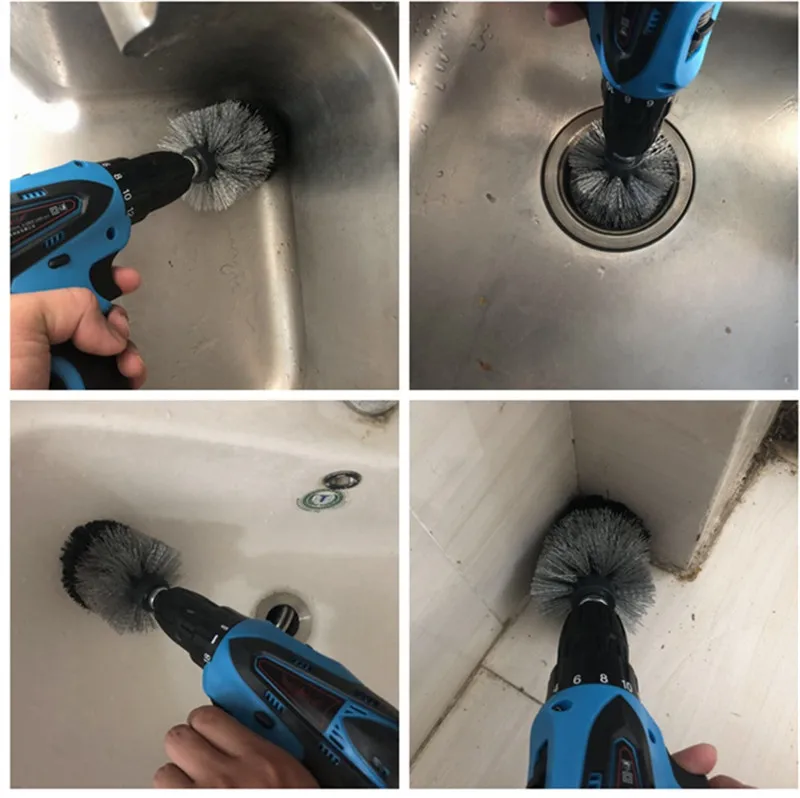 3 шт. щетка для чистки электрическая дрель набор силовой скраб-Щетка Насадка